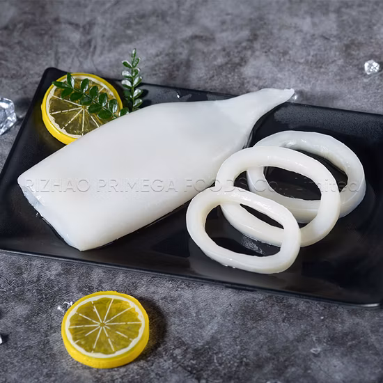 Замороженный кальмар с Vetetable String Высококачественные морепродукты для здоровья Lllex Гигантский продукт из кальмаров Японский кальмар